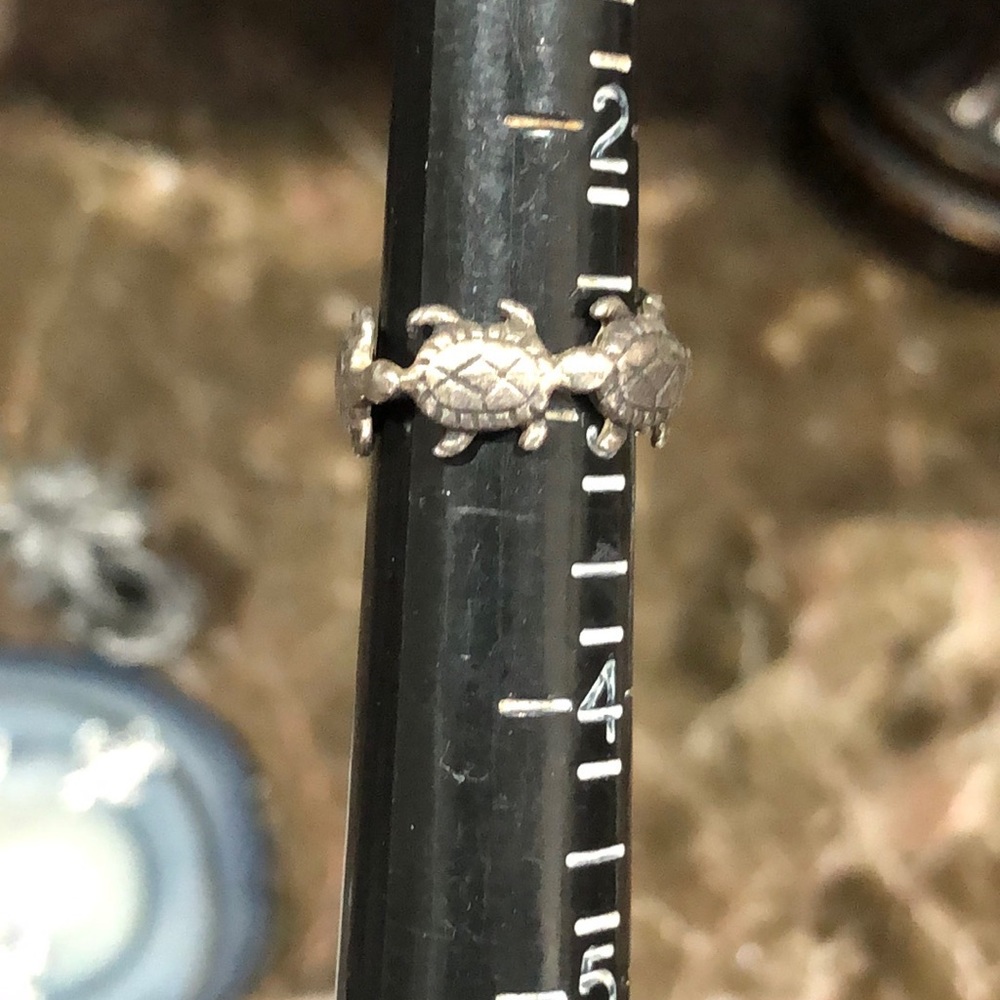 Silver Turtle Ring - image 8